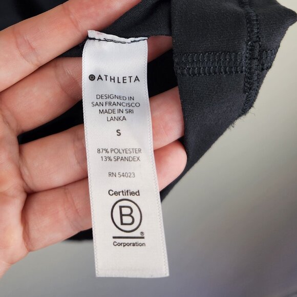 Athleta Simone Biles "Because I Can" Nitro Racerback Tank Top Black sz S - Picture 8 of 9